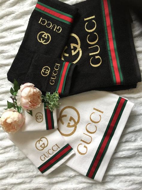 cheap gucci bathroom sets|gucci bath towels and rugs.